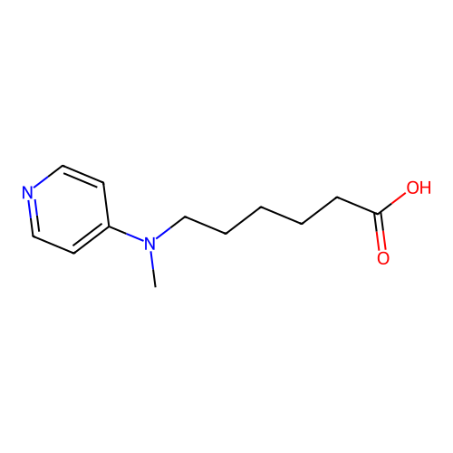 6-[Methyl(pyridin-4-yl)amino]hexanoic acid structure