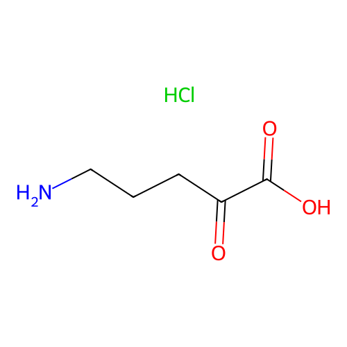 5-Amino-2-oxovaleric acid hydrochloride structure