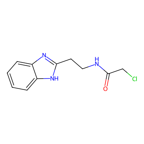 N-[2-(1H-Benzoimidazol-2-yl)-ethyl]-2-chloro-acetamide structure