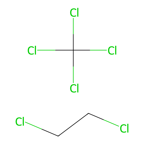 Ethane, 1,2-dichloro-, mixed with tetrachloromethane (7:3) structure
