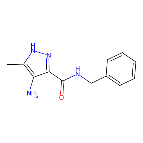 Pyrazole-5-carboxamide, 4-amino-N-benzyl-3-methyl- structure