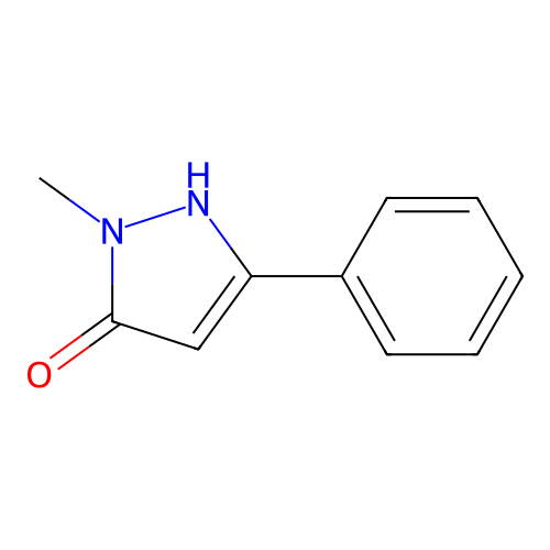 1-methyl-3-phenyl-1H-pyrazol-5-ol structure