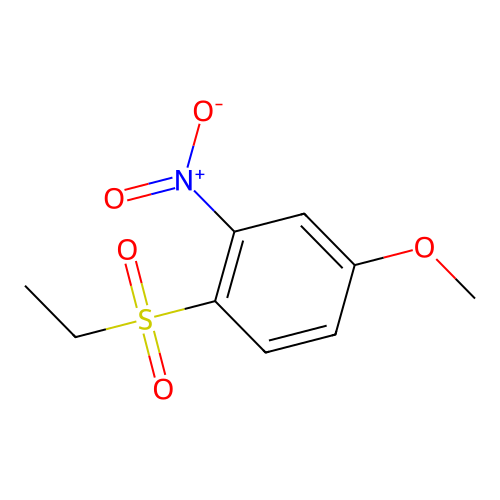 4-(Ethylsulphonyl)-3-nitroanisole structure