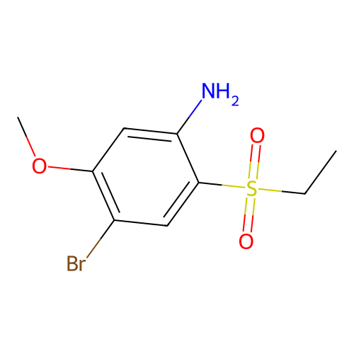 4-Bromo-2-(ethylsulphonyl)-5-methoxyaniline structure