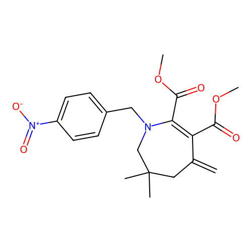 dimethyl 3,3-dimethyl-5-methylidene-1-[(4-nitrophenyl)methyl structure