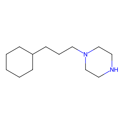 1-(3-Cyclohexylpropyl)piperazine structure