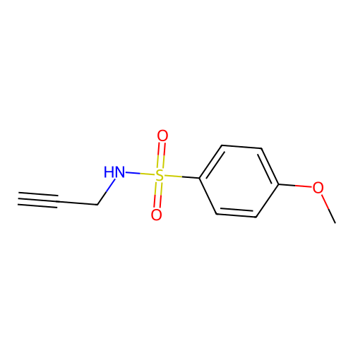 Benzenesulfonamide, 4-methoxy-N-2-propynyl- structure