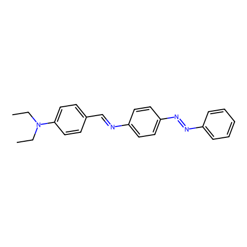 Benzene, 1-(4-diethylaminobenzylidenamino)-4-phenylazo- structure