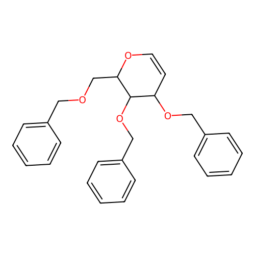 1,5-Anhydro-3,4,6-tri-O-benzyl-2-deoxy-D-arabinohex-1-enitol structure
