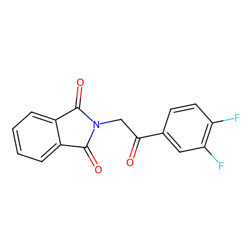 2-[2-(3,4-Difluorophenyl)-2-oxoethyl]isoindole-1,3-dione structure