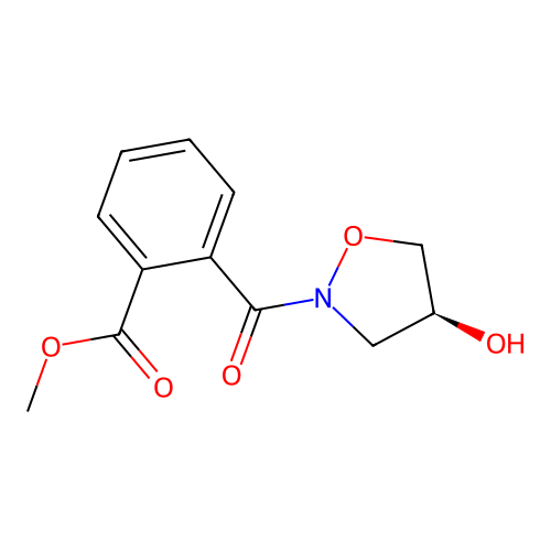 Methyl (S)-2-(4-Hydroxyisoxazolidine-2-carbonyl)benzoate structure