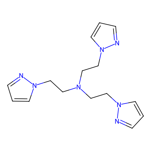 1H-Pyrazole-1-ethanamine, N,N-bis[2-(1H-pyrazol-1-yl)ethyl]- structure