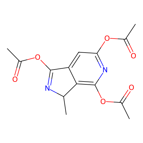 3-Methyl-3H-pyrrolo[3,4-c]pyridine-1,4,6-triyl triacetate structure