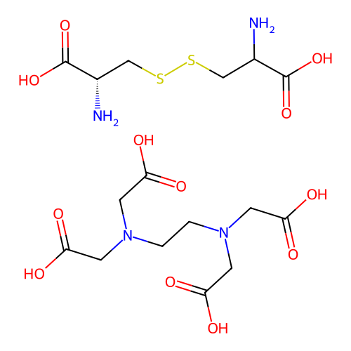Edta-cystine copolymer structure