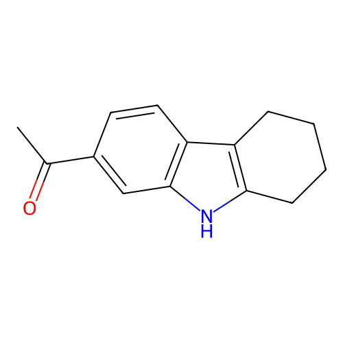 1-(2,3,4,9-tetrahydro-1H-carbazol-7-yl)ethanone structure