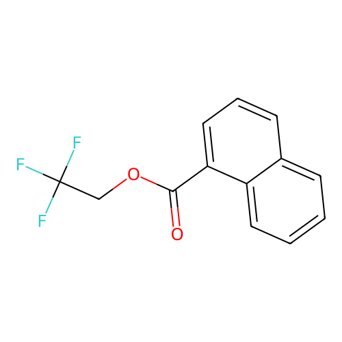 2,2,2-Trifluoroethyl naphthalene-1-carboxylate structure