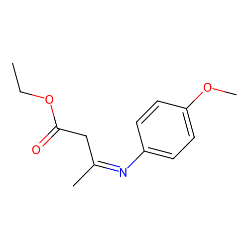 ethyl (3E)-3-[(4-methoxyphenyl)imino]butanoate structure