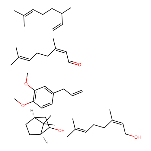 Citral terpenes structure