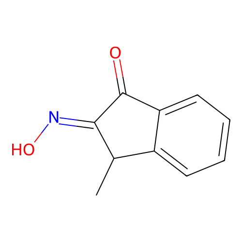 (2E)-2-(Hydroxyimino)-3-methyl-2,3-dihydro-1H-inden-1-one structure