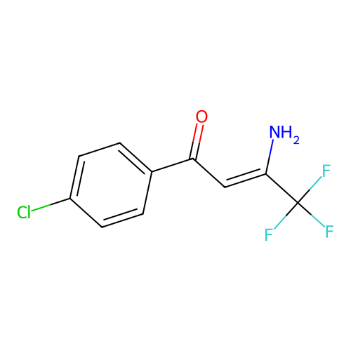 2-Buten-1-one, 3-amino-1-(4-chlorophenyl)-4,4,4-trifluoro- structure