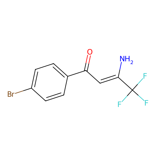 2-Buten-1-one, 3-amino-1-(4-bromophenyl)-4,4,4-trifluoro- structure