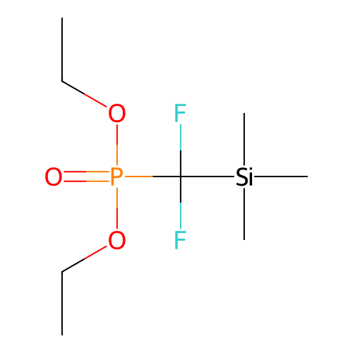 Diethyl [difluoro(trimethylsilyl)methyl]phosphonate structure