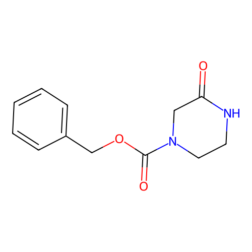 Benzyl 3-oxopiperazine-1-carboxylate structure