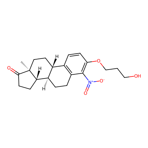 3-(3-Hydroxypropoxy)-4-nitroestra-1,3,5(10)-trien-17-one structure