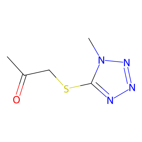2-Propanone, 1-((1-methyl-1H-tetrazol-5-yl)thio)- structure