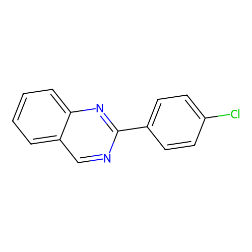 2-(4-Chlorophenyl)quinazoline structure