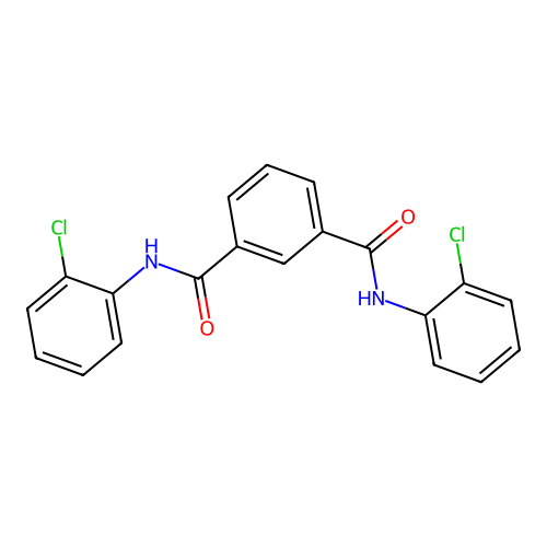 N~1~,N~3~-bis(2-chlorophenyl)isophthalamide structure