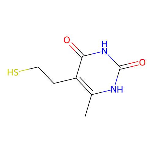 6-Methyl-5-(2-sulfanylethyl)pyrimidine-2,4(1h,3h)-dione structure