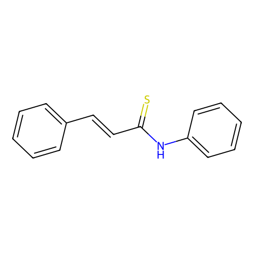 N,3-diphenyl-2-propenethioamide structure