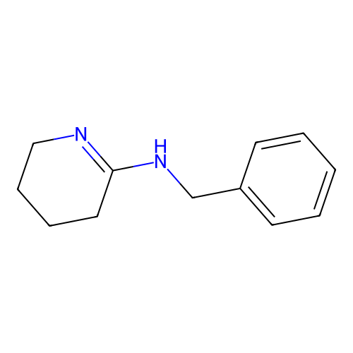 2-Benzyliminopiperidine structure