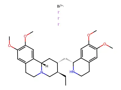 依米丁碘化铋 structure