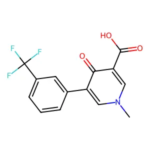 1-methyl-4-oxo-5-[3-(trifluoromethyl)phenyl]pyridine-3-carboxylic Acid structure
