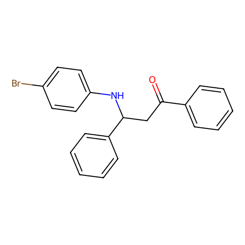 1,3-Diphenyl-3-(4-bromoanilino)-1-propanone structure