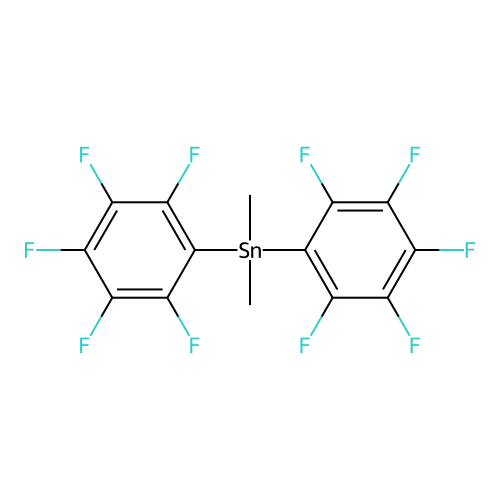 Stannane, dimethylbis(pentafluorophenyl)- structure