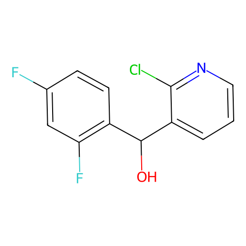 (2-Chloropyridin-3-yl)(2,4-difluorophenyl)methanol structure