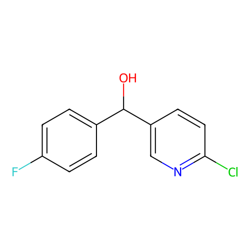 3-Pyridinemethanol, 6-chloro-alpha-(4-fluorophenyl)- structure