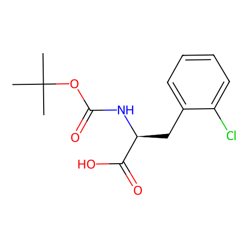Boc-2-chloro-L-phenylalanine structure