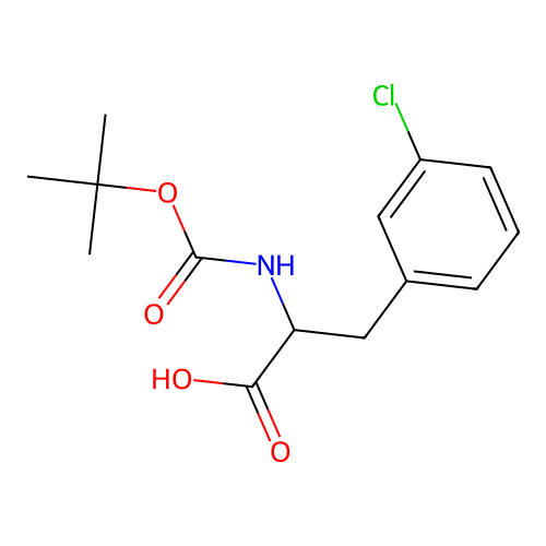 2-((tert-Butoxycarbonyl)amino)-3-(3-chlorophenyl)propanoic acid structure
