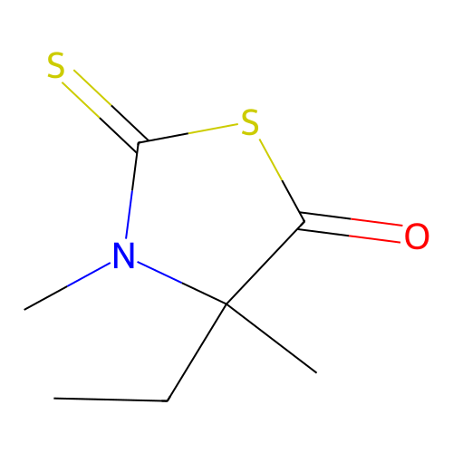 4-Ethyl-3,4-dimethyl-2-sulfanylidene-1,3-thiazolidin-5-one structure