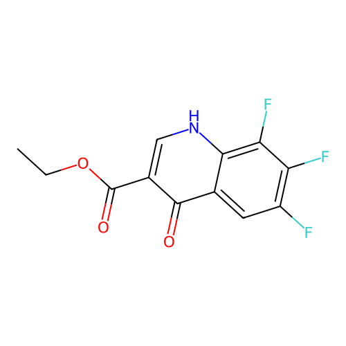 Ethyl 6,7,8-trifluoro-1,4-dihydro-4-oxo-3-quinolinecarboxylate structure