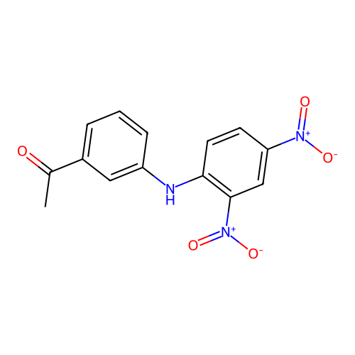 3-Acetyl-2',4'-dinitrodiphenylamine structure