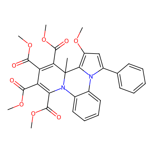 tetramethyl methoxy-methyl-phenyl-[?]tetracarboxylate structure