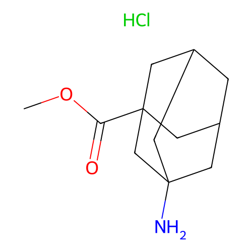Methyl 3-aminoadamantane-1-carboxylate hydrochloride structure
