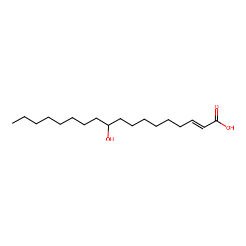 10-Hydroxyoctadecenoic acid structure