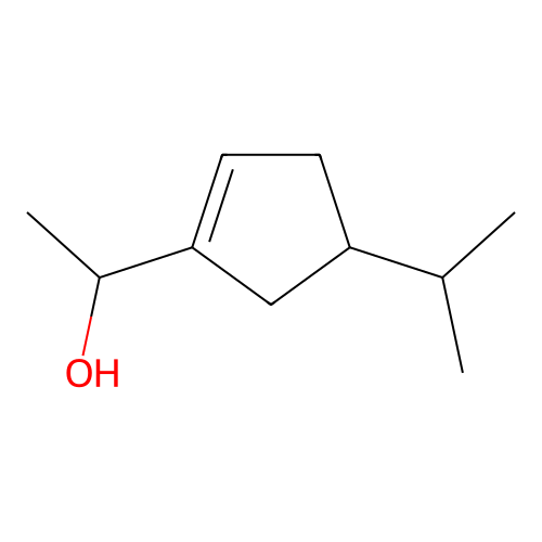 1-[4-(Propan-2-yl)cyclopent-1-en-1-yl]ethan-1-ol structure