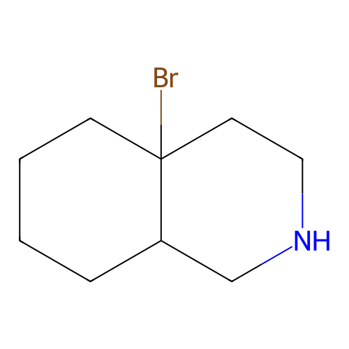 4a-bromo-2,3,4,5,6,7,8,8a-octahydro-1H-isoquinoline structure